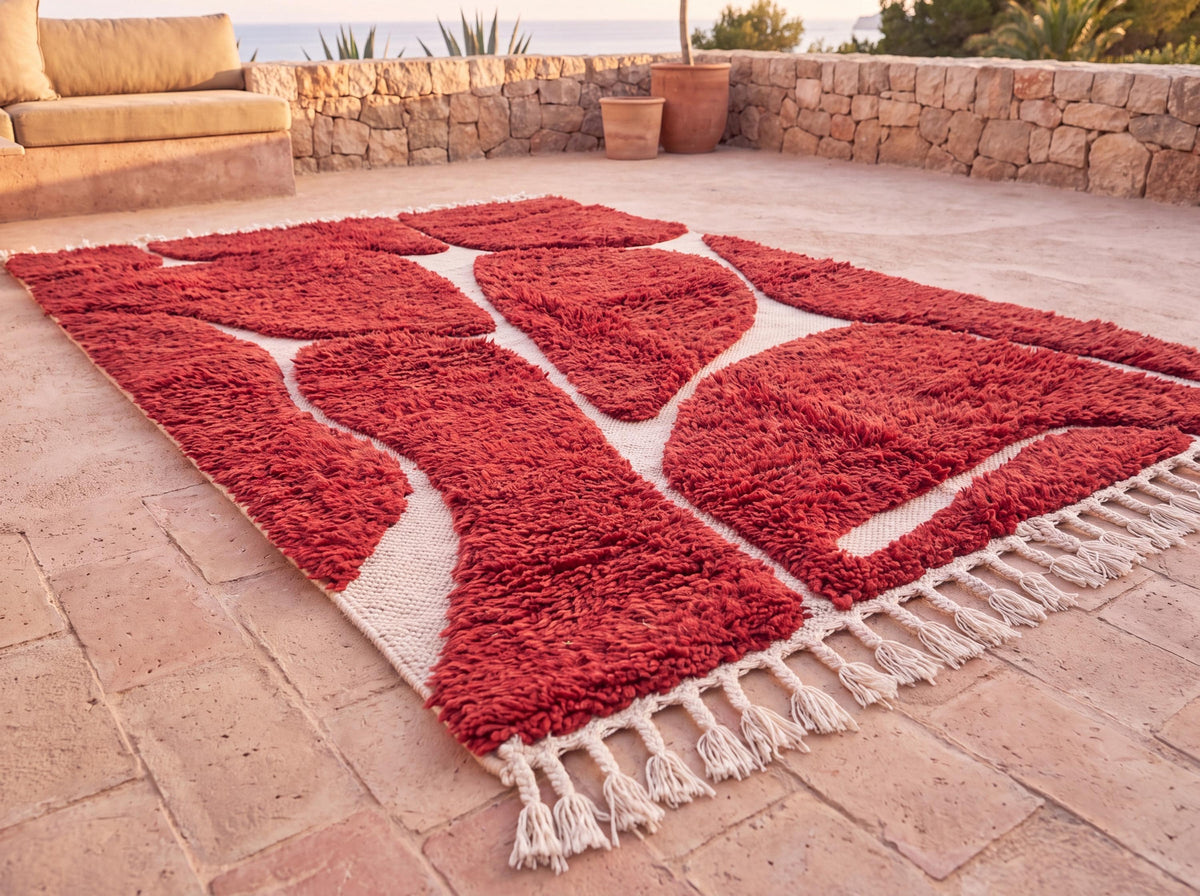 Handmade Moroccan Tufted Wool Rug