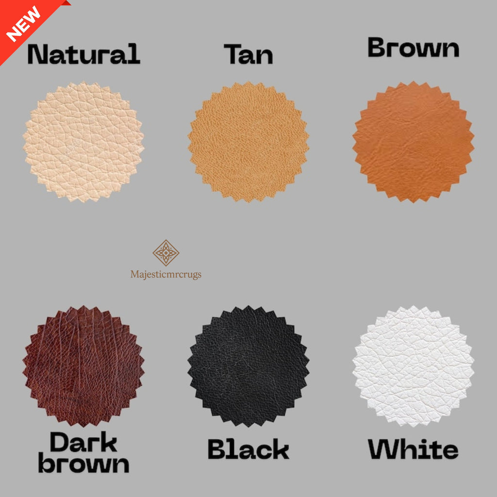 Moroccan Artisan chair – Tan leather – Handmade Berber Lounge Chairs